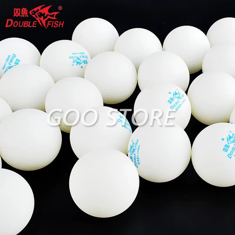 100 Balls Double Fish V40+ 1-Star ABS New Plastic Seamed Training Doublefish Table Tennis Balls Ping Pong Ball