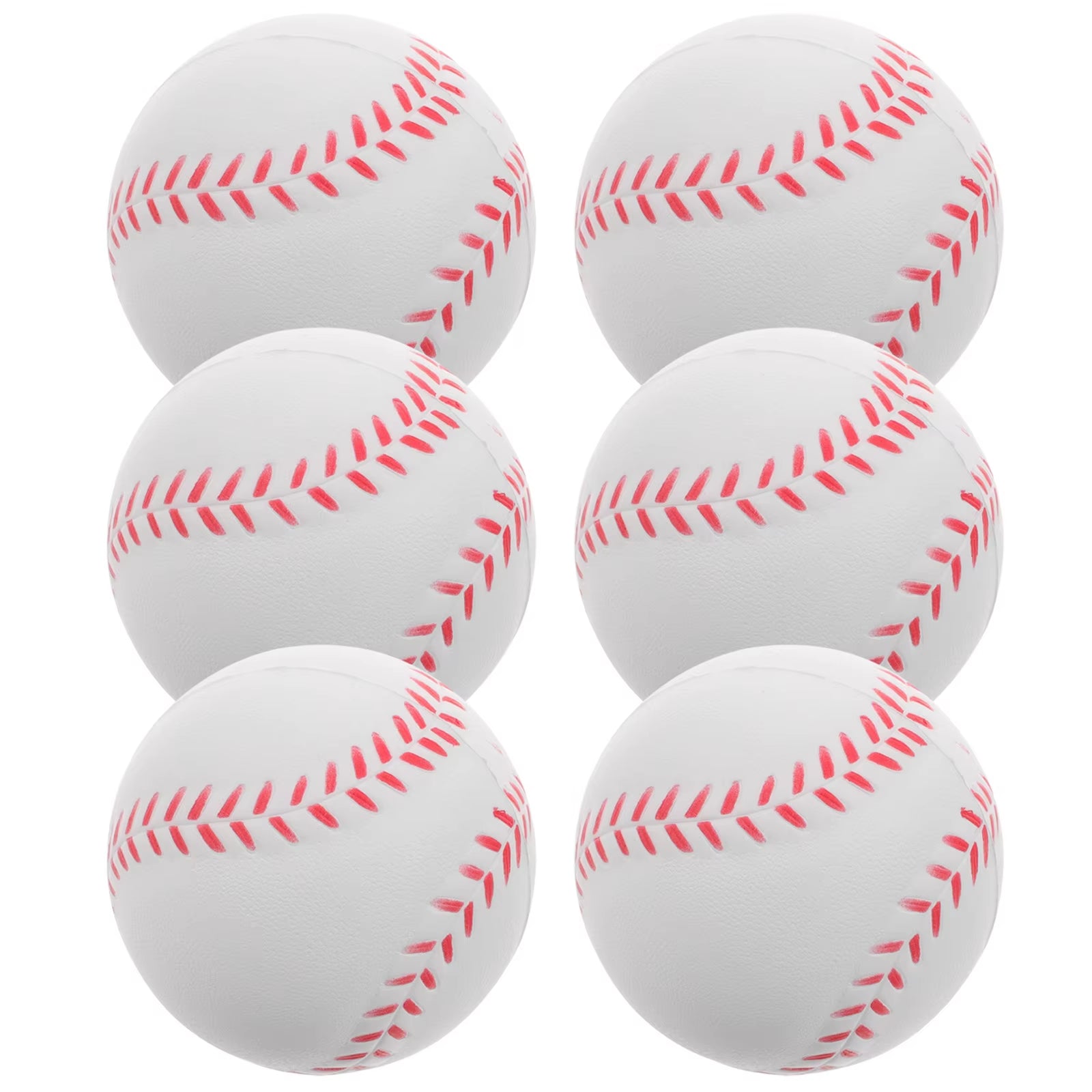 6 Pcs Sponge Training Baseball Outdoor Sports Balls Softballs Baseballs for Pitching Practice Toys