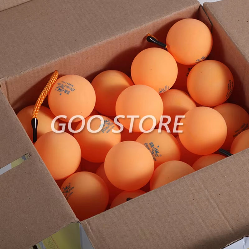 100 Balls Double Fish V40+ 1-Star ABS New Plastic Seamed Training Doublefish Table Tennis Balls Ping Pong Ball