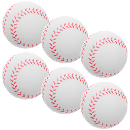 6 Pcs Sponge Training Baseball Outdoor Sports Balls Softballs Baseballs for Pitching Practice Toys